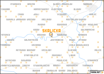 map of Skalička