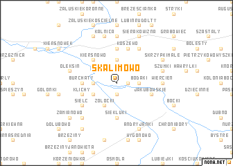 map of Skalimowo