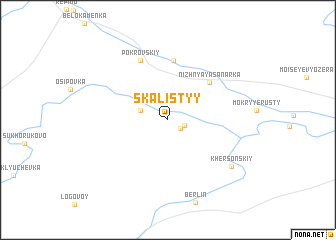 map of Skalistyy