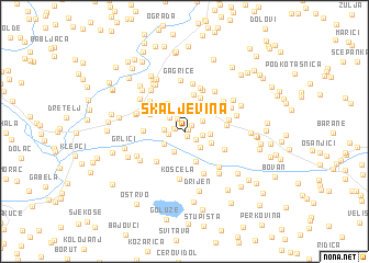 map of Skaljevina