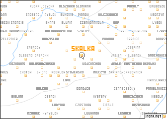 map of Skałka