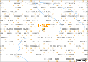 map of Skalky