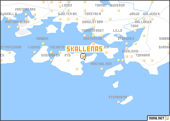 map of Skällenäs