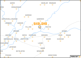 map of Skáloma