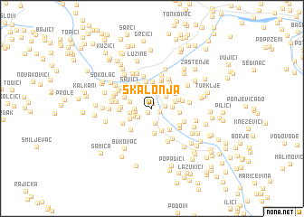 map of Škalonja