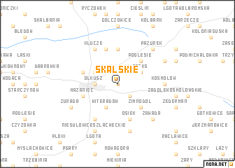 map of Skalskie