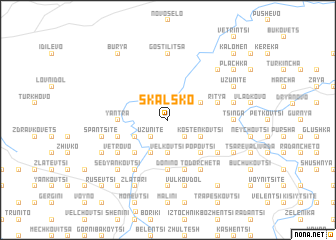 map of Skalsko