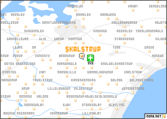 map of Skalstrup