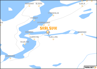 map of Skålsvik