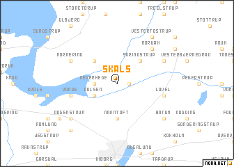 map of Skals