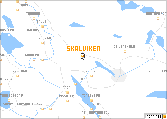 map of Skålviken