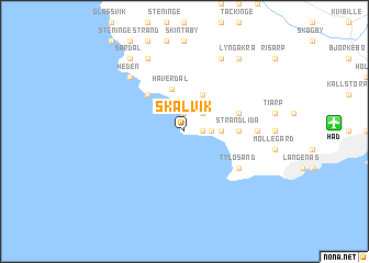 map of Skälvik