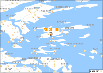 map of Skälvik