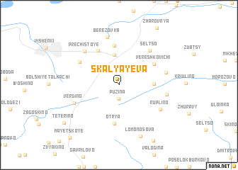 map of Skalyayeva