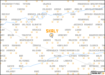 map of Skály