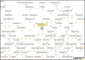 map of Skály