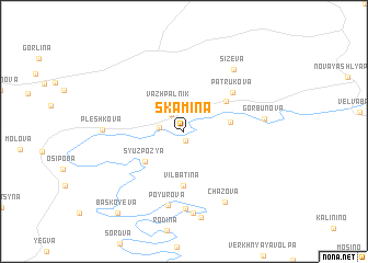 map of Skam\