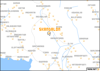 map of Skándalon