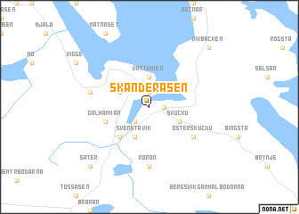 map of Skanderåsen