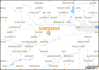 map of Skanderup