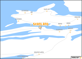 map of Skånland