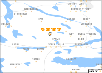 map of Skänninge