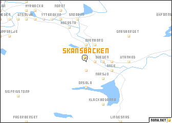 map of Skansbacken