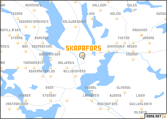 map of Skåpafors