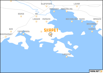 map of Skåpet
