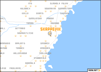 map of Skäppevik