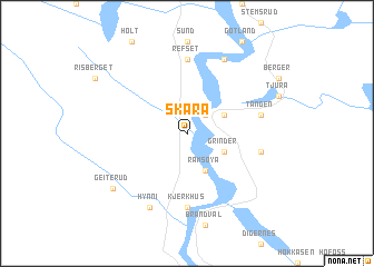 map of Skara