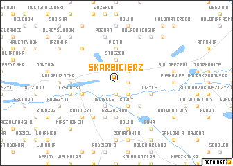 map of Skarbicierz