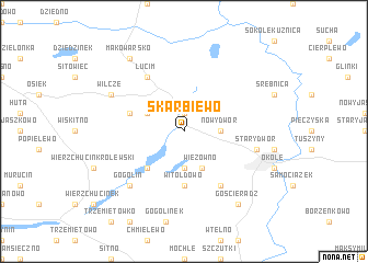 map of Skarbiewo