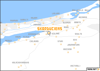 map of Skārduciems