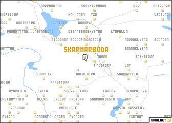 map of Skärmarboda