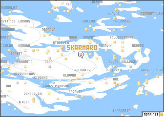 map of Skärmarö