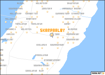 map of Skarpa Alby