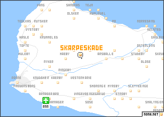 map of Skarpeskade