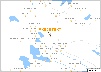 map of Skarptäkt