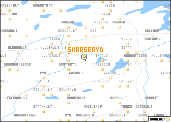 map of Skärseryd