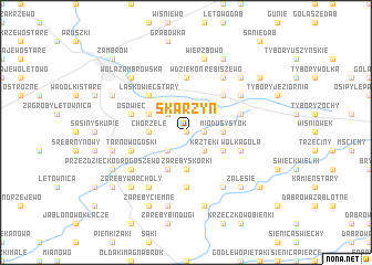 map of Skarzyn