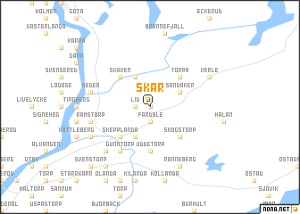 map of Skår