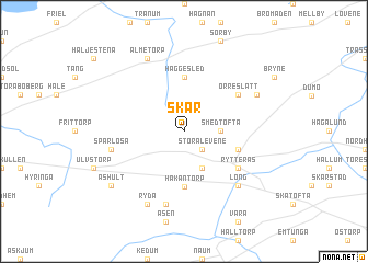 map of Skår