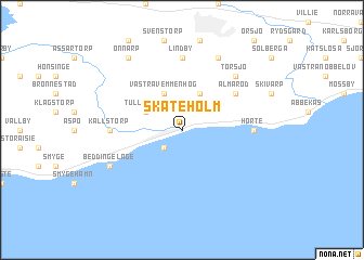 map of Skateholm