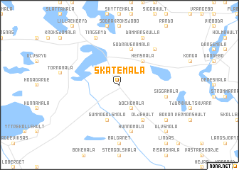 map of Skatemåla