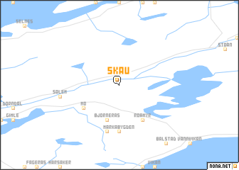 map of Skau