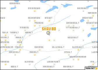 map of Skavbo