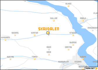 map of Skavdalen