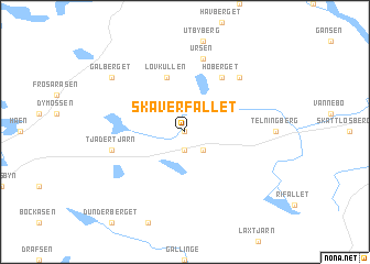 map of Skäverfallet