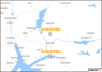 map of Skaveröd